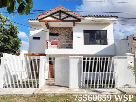 Vendo De Ocasion Casa Estrenar De 2 Pisos Y 4 Dormitorios En Urb. Cotoca