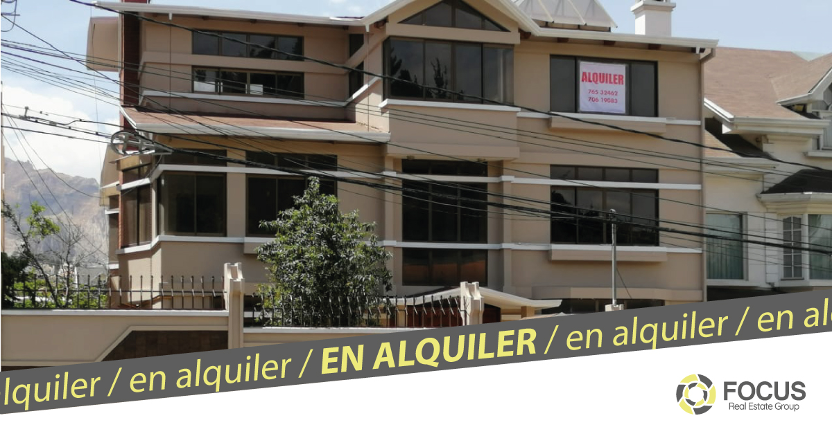 Casa en alquiler en Achumani