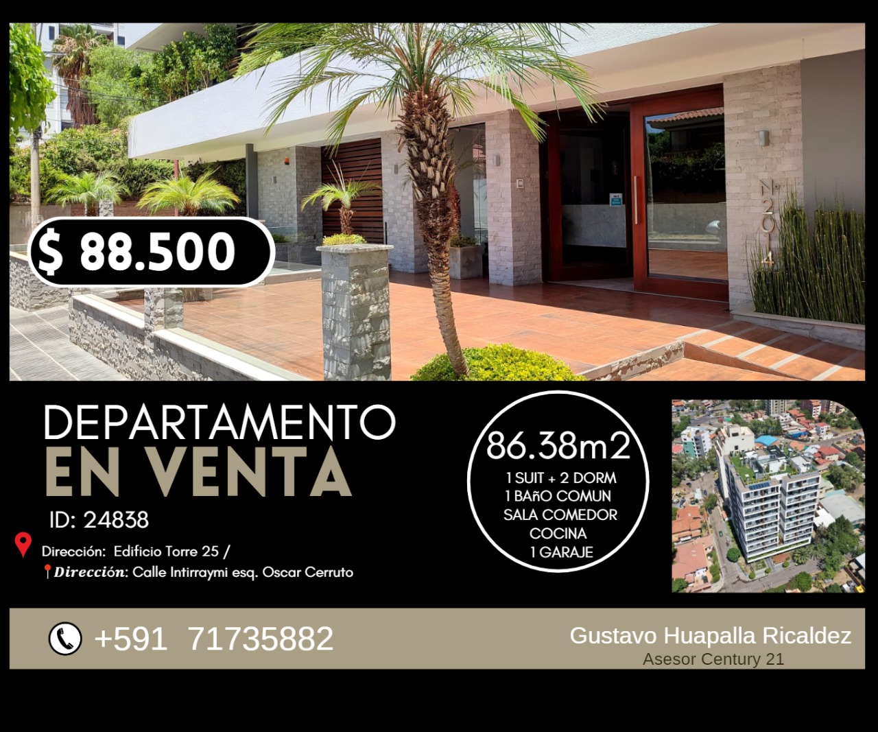 Departamento en venta en Noroeste
