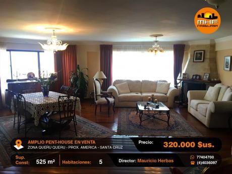 Amplio Penthouse Para Familia Numerosa Zona Queru Queru