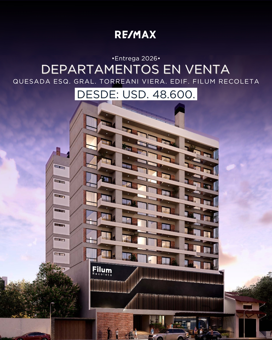 1hab 40m² - Recoleta