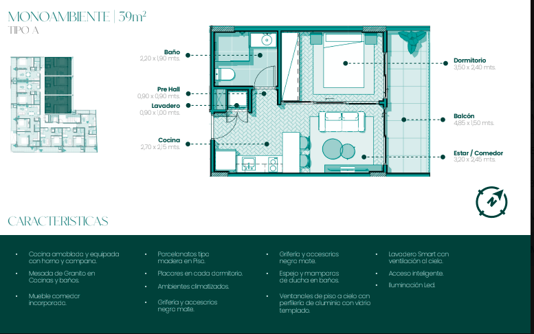 DEPARTAMENTO A ESTRENAR EDIF MOVA — foto 3