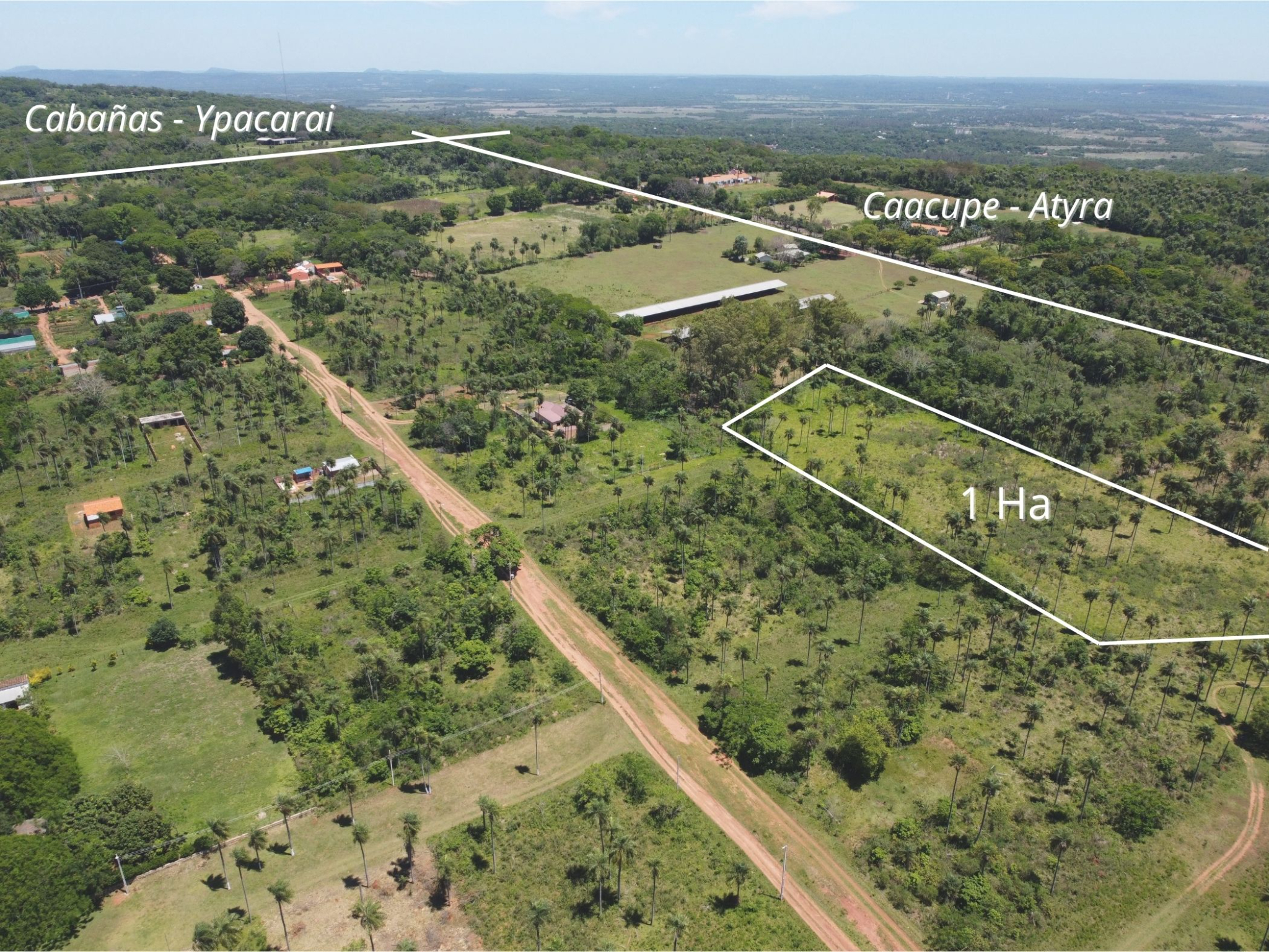 VENDO TERRENO DE 1 HECTAREA EN ATYRA, CERCANO A CAACUPE — foto 2
