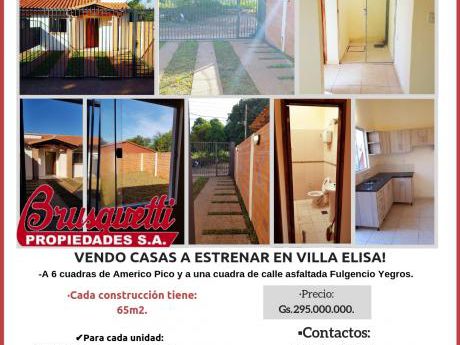 Vendo Casas En Villa Elisa!!