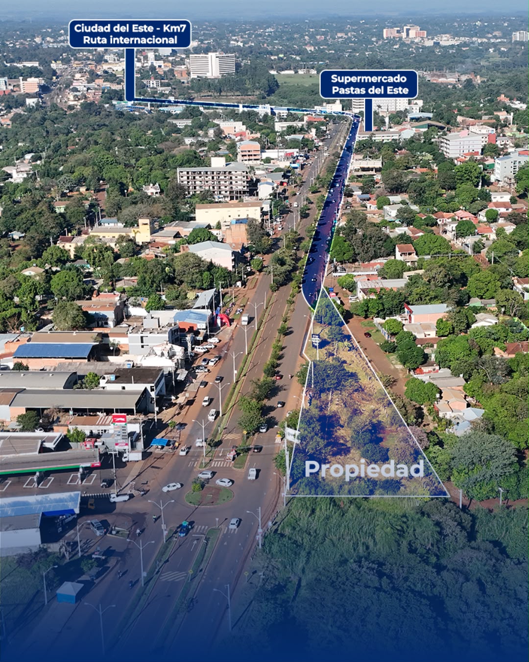 VENDO 5 TERRENOS EN ZONA ESTRATEGICA EN CIUDAD DEL ESTE — foto 2