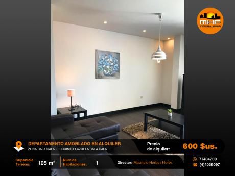 Departamento Ejecutivo Full Amoblado Zona Cala Cala