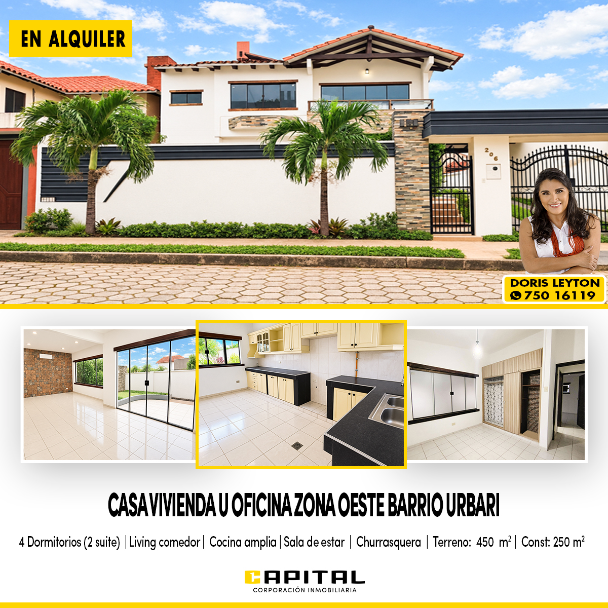 Casa en alquiler en Oeste