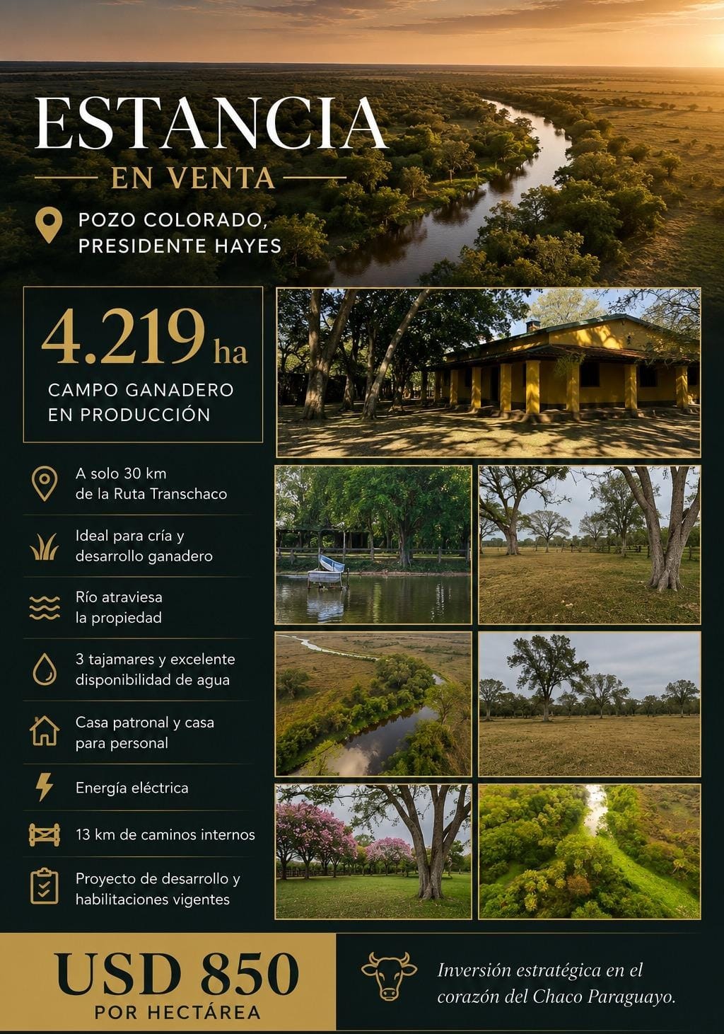 Estancia En Venta | Pozo Colorado — foto 2