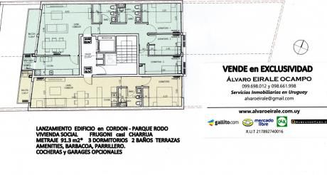 *vivienda Social/3 Dormitorios 2 Baños. Garage Opcional