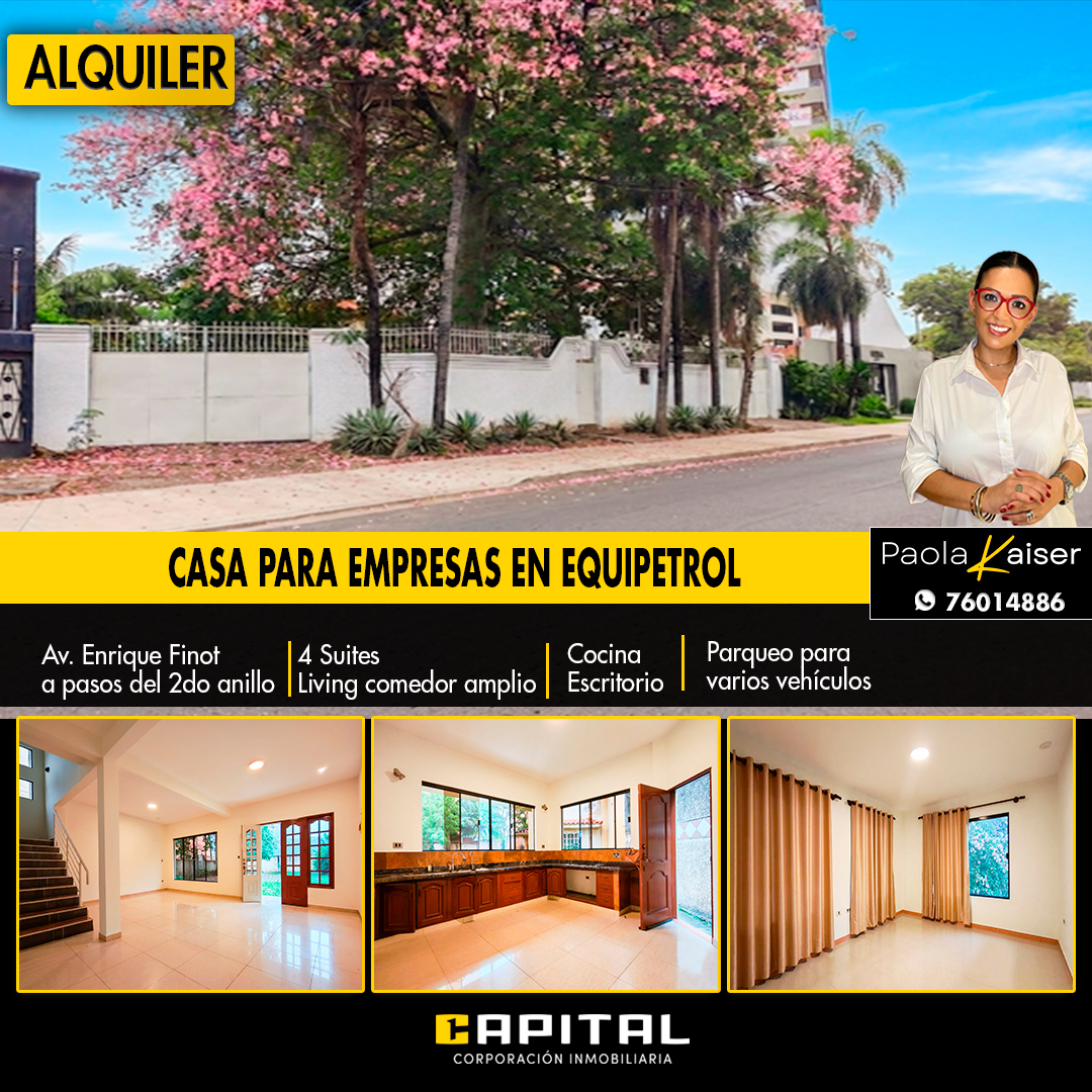 Casa en alquiler en Equipetrol