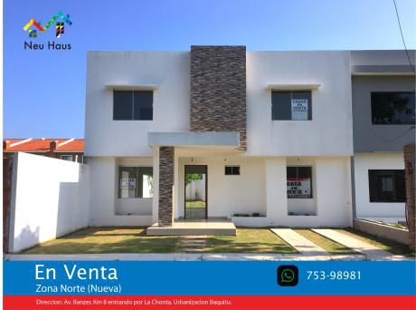 Casa En Venta Av.banzer Entrando Por La Chonta O Por La Av.beni 9no Anillo