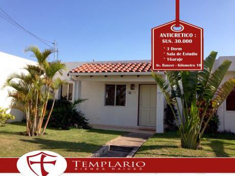 Casa En Anticretico Condominio Cerrado