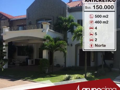 Lujosa Casa En Anticretico En Condominio