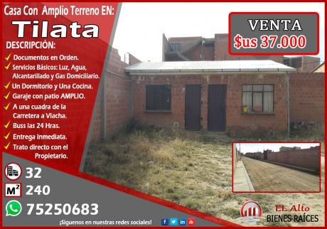 Por Ocasión Se Vende Casa De 240 M2 A Una Cuadra De La Carretera A Viacha
