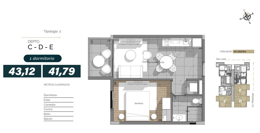 VENDO DEPTOS. MONOAMBIENTES EN POZO EDIFICIO ARISTONE EN FERNANDO DE LA MORA — foto 3