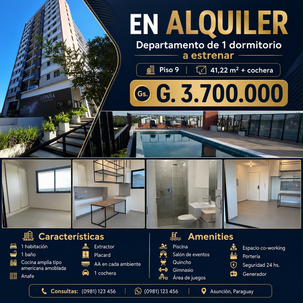 Departamento en alquiler en Las Mercedes