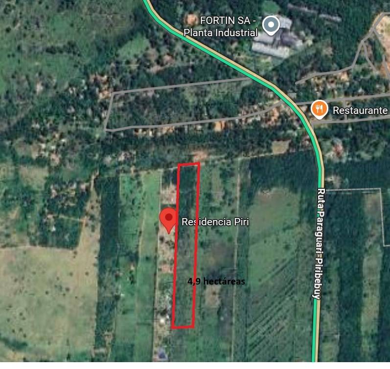 VENDO terreno de 4.9 Hectáreas en Piribebuy — foto 2