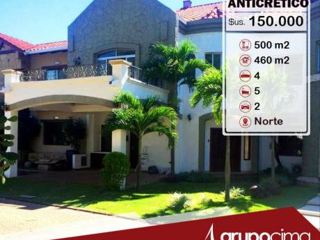 Lujosa Casa En Anticretico En Condominio