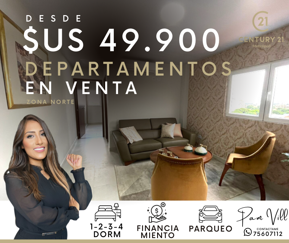 Departamento en venta bajo precio de mercado en Norte