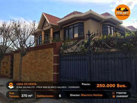 En Venta Amplio Y Solido Chalet Con Garzonier Zona Km6 B. Galindo