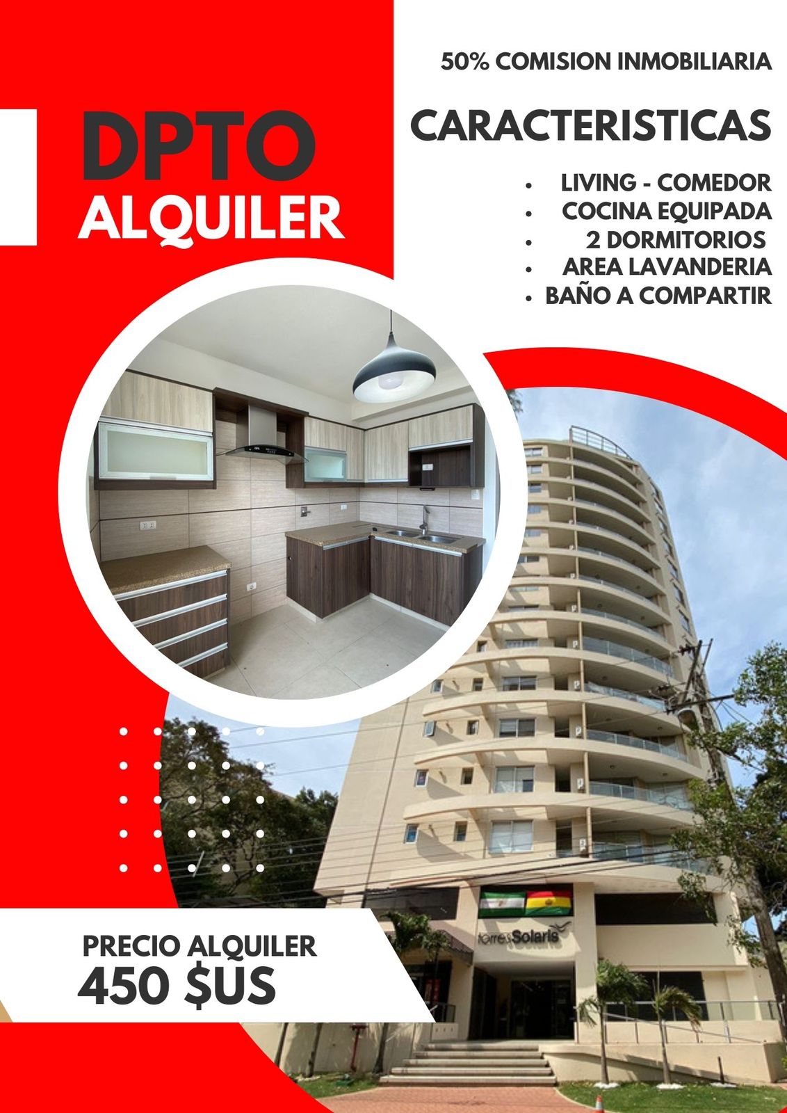 Departamento en alquiler en Oeste