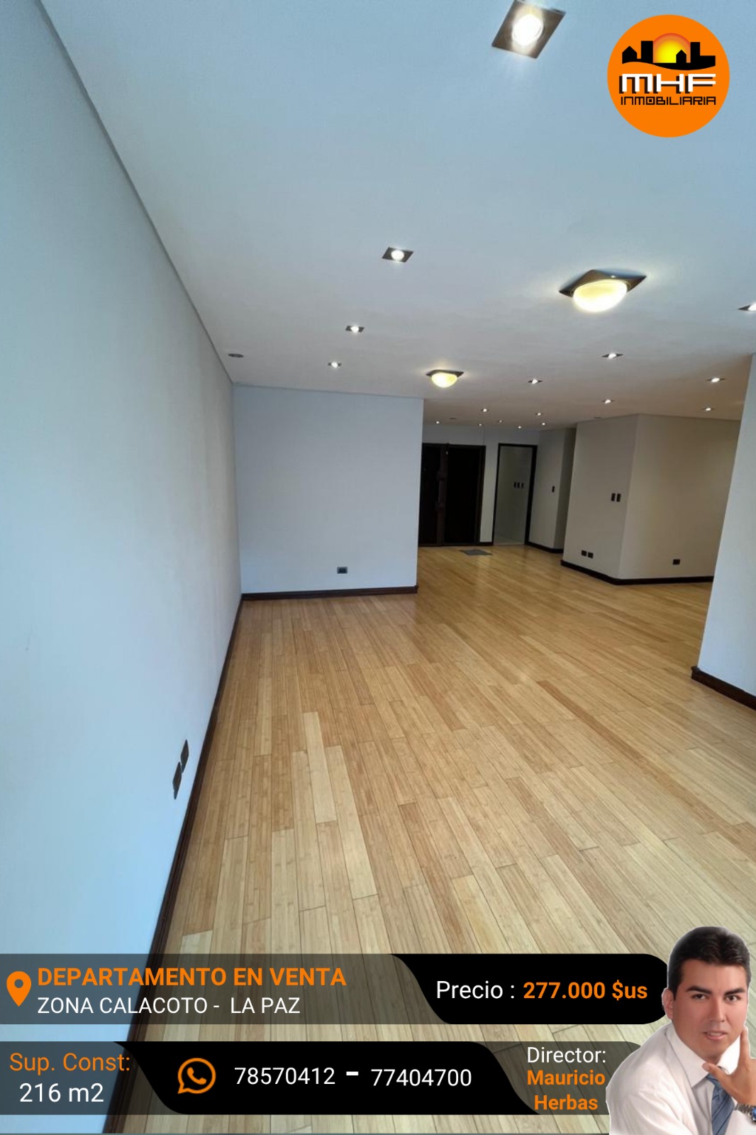 Departamento en venta en Calacoto