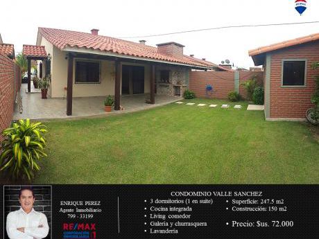 Casa En Venta - Cond. Valle Sanchez I