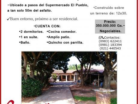 Vendo Coqueta Casa En Mariano Roque Alonso!!