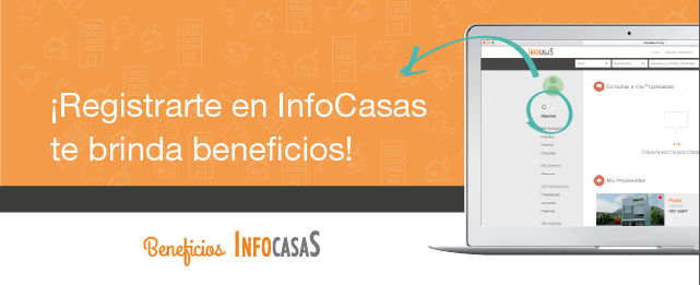 Registrarte en InfoCasas te brinda beneficios