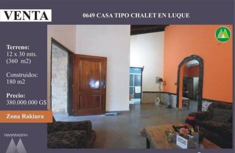 0649 Casa Tipo Chalet En Luque, Zona Rakiura