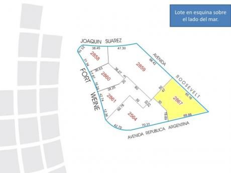 Lote Para Desarrollo De Proyecto Inmobiliario De 22 Pisos En Avenida Roosevelt Punta Del Este