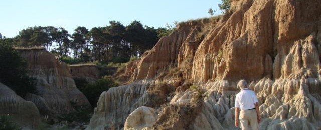Cárcavas en el Valle de la Luna