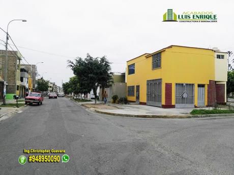 Remate Casa + Local Comercial, Esquina,2 Pisos,161 M2,210 M2,3 Hab, Cochera, La Noria