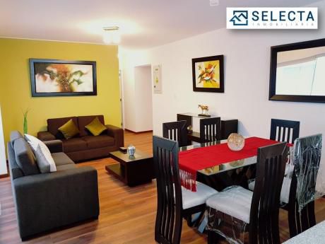 Departamento De Estreno Totalmente Amoblado - 80 M2, 2 Dorm. En Miraflores