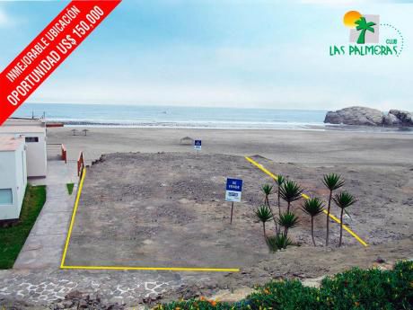 Venta De Lote Con Excelente Vista Al Mar En Condominio Las Palmeras A6 Lt4