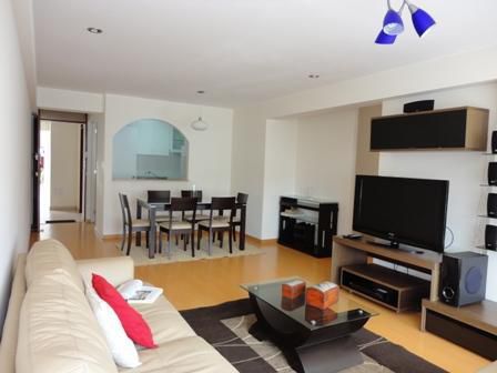 Moderno Dpto De 3 Dorm - Calle Francia Amoblado Full.