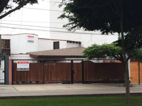 Casa Como Terreno Av Manuel Villarán En La Aurora