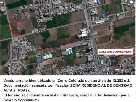 Vendo 5 Terrenos En Cerro Colorado