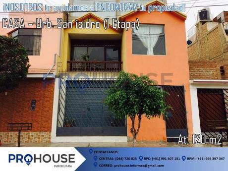 En Venta: Acogedora Casa Urb. San Isidro I Etapa Ac. 120 M2