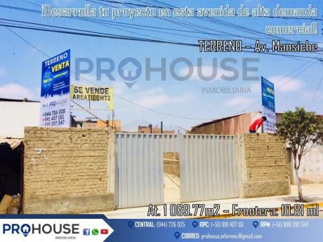 ¡oportunidad Empresas!: Vendo Excelente Terreno Estratégico En Av Mansiche