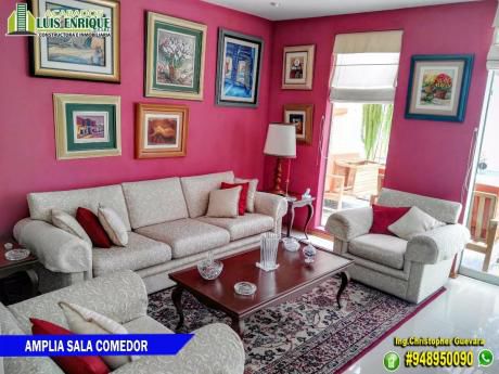 Hermosa Casa 02 Pisos,185 M2,260 M2, En Palmas Reales Del “golf” A $379,000