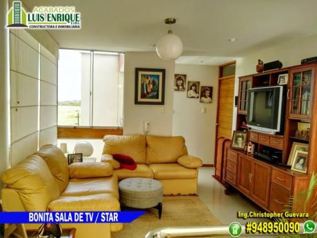 Hermosa Casa 260 M2,cochera Doble, Palmas Reales “golf”–trujillo A Sólo $379,000