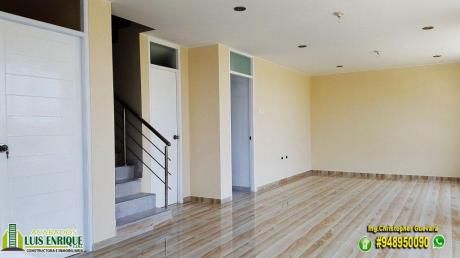 Casa Ideal,03 Pisos, Estreno,04 Hab, Cochera, San Isidro, Cerca Mall Aventura Plaza