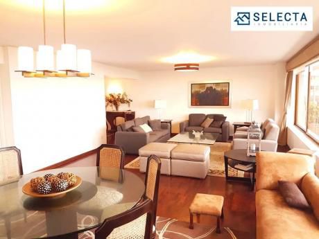 Departamento Amoblado Frente Al Mar De 200 M2, 3 Dorm. En Miraflores
