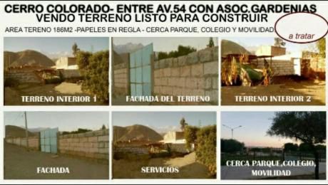 Cerro Colorado A Cuadras De Villa Paraiso Con Av54 - "vendo Terreno "