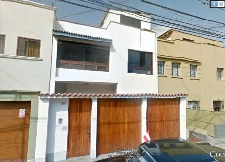 Alquilo Casa De 2 Pisos, Miraflores - Oficina A Puerta Cerrada
