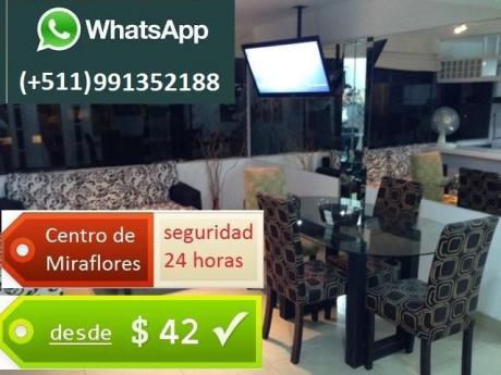 Departamentos Amoblados En Miraflores Desde $45 Por Día