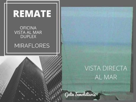 Remato Oficina Estreno En Miraflores Vista Al Mar Y 5 Cocheras