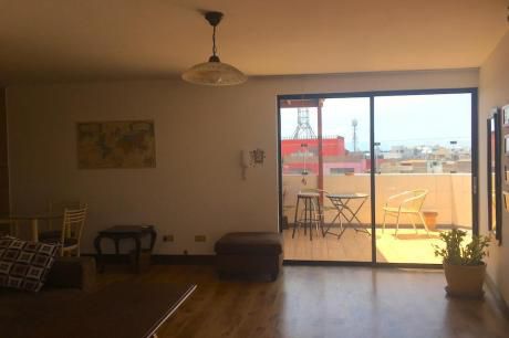 Departamento Con Linda Terraza Vista A La Ciudad