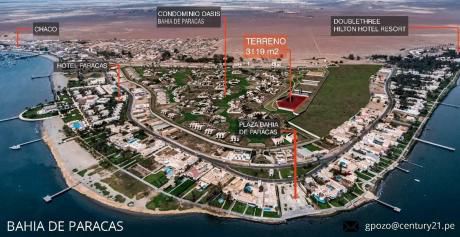 Espectacular Terreno En Paracas De 1820 M2 (bahía De Paracas)